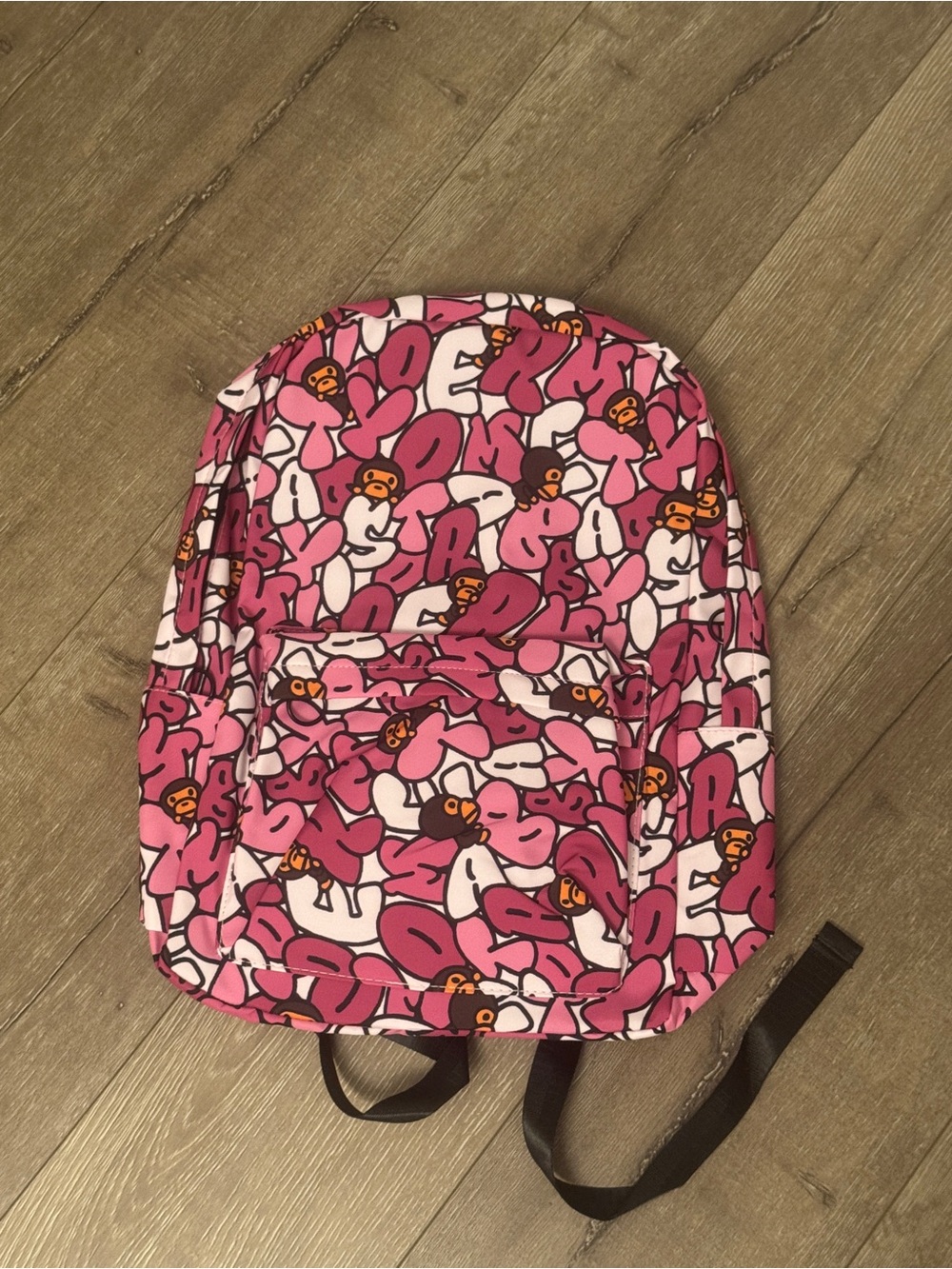Baby Milo Backpack Pink Graphic Backpack - Playful Pattern